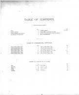 Table of Contents, Union County 1881